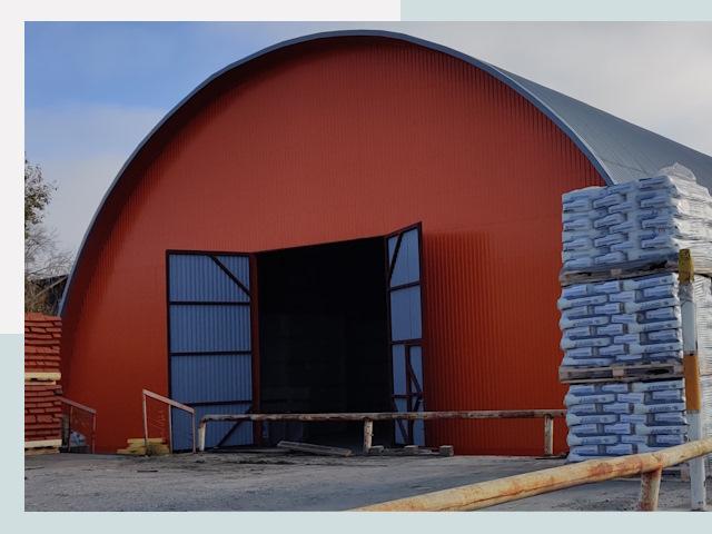 Полукруглые ангары по цене от 613 руб. в Череповец