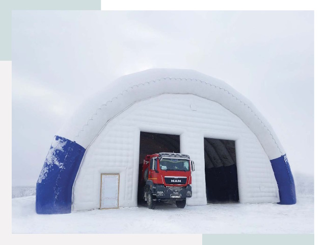 Мобильные ангары в Череповце