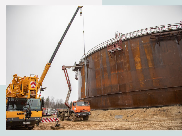 Монтаж резервуаров в Череповце от 613 руб. за м³