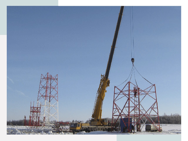 Монтаж вышек связи в Череповце