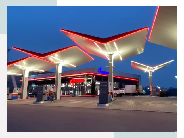 Навесы для АЗС в Череповце