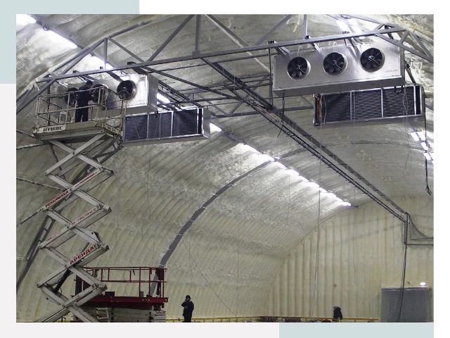 Оснащение ангаров в Череповце