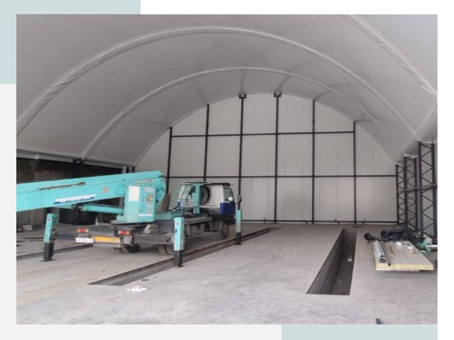 Внутреннее оснащение ангаров в Череповце