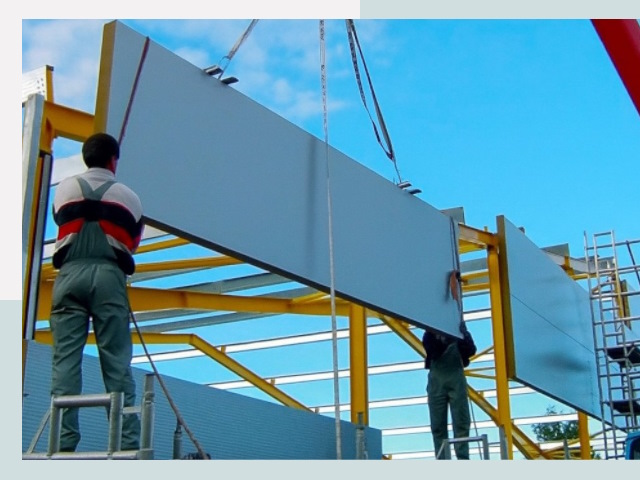 Монтаж сэндвич-панелей в Череповце от 613 руб.